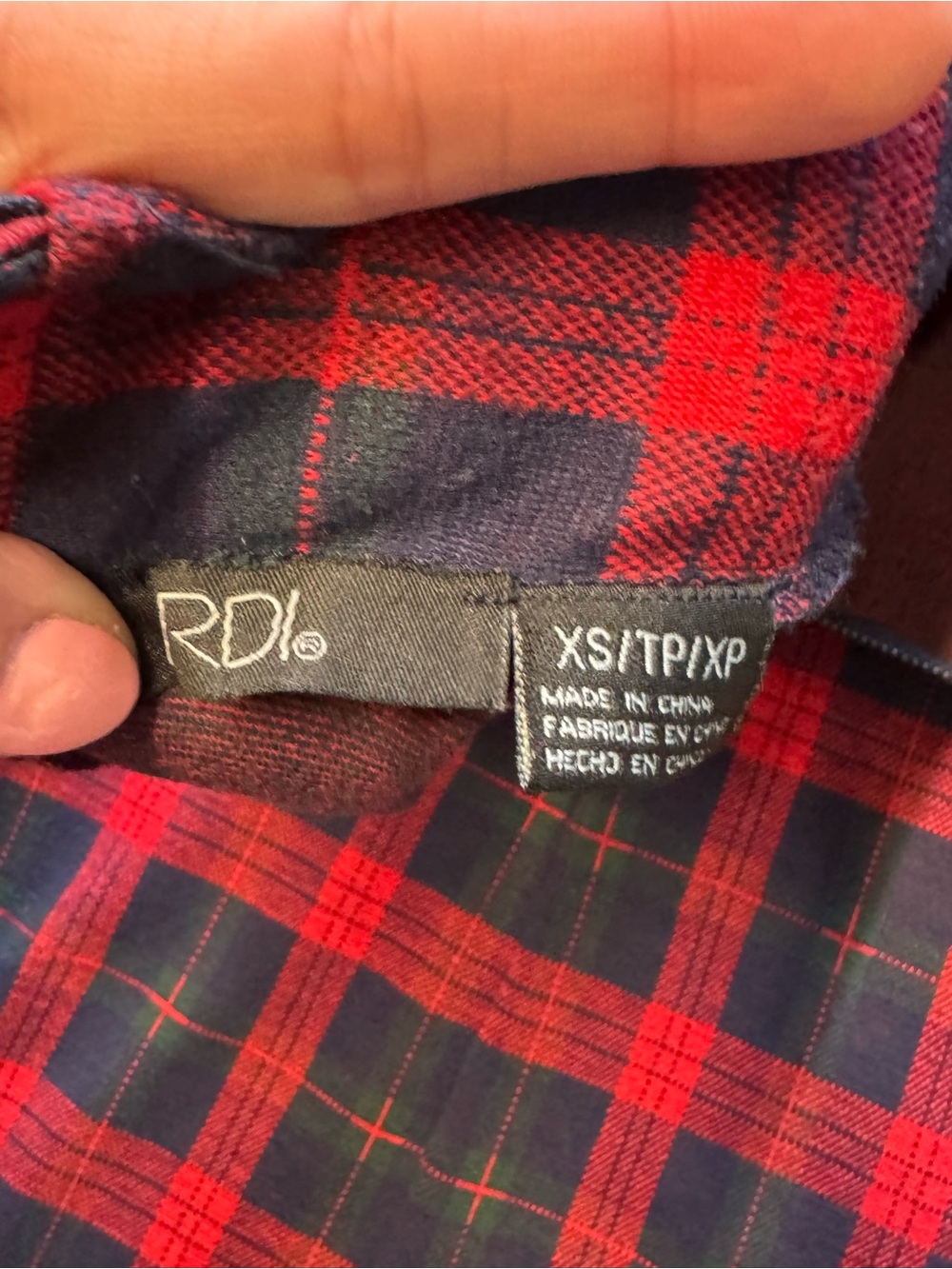 RD Plaid Sleeveless Dress – Size XS - Picture 3 of 7